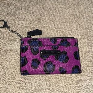 Vera Bradley Pink and Black Leopard Card Holder